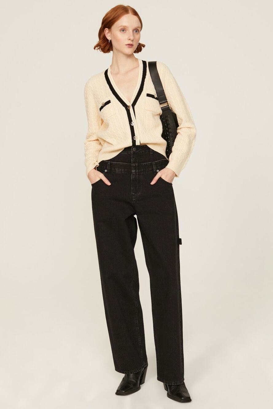 Sandro Cable Knit Cardigan - Size 1
